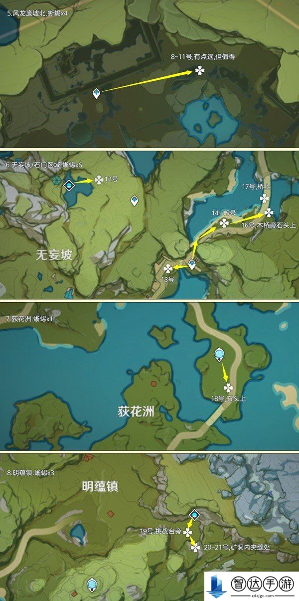 原神蜥蜴尾巴采集地点 原神蜥蜴尾巴采集路线