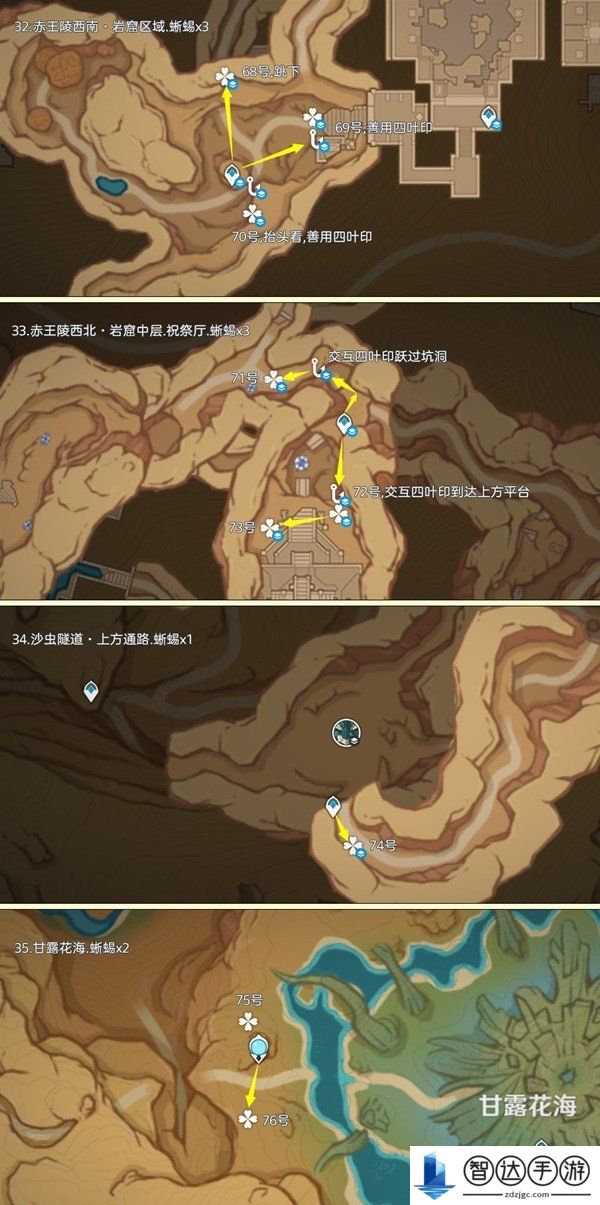 原神蜥蜴尾巴采集地点 原神蜥蜴尾巴采集路线